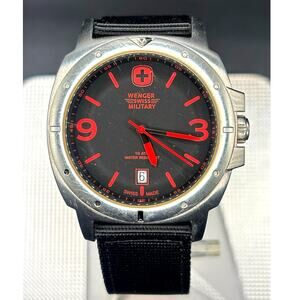 Wenger Expedition 79363 Swiss Made Black Red Men’s Watch 43mm 100M